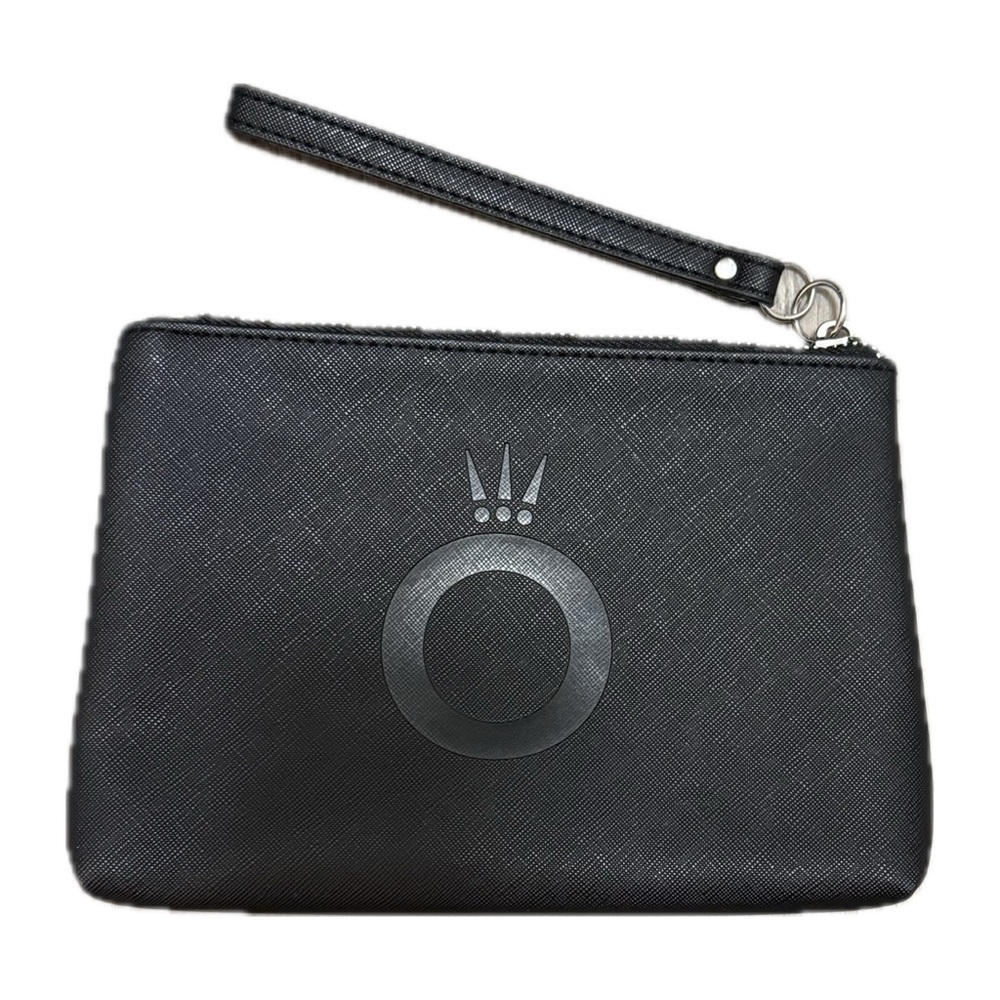 Rare Pandora Faux Leather Crown-O Black Bag Pouch Wristlet